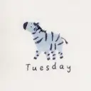 Detalle-Tuesday-Pack-siete-bodies-algodón-manga-corta-diseño-animales-12M-Cartars.webp