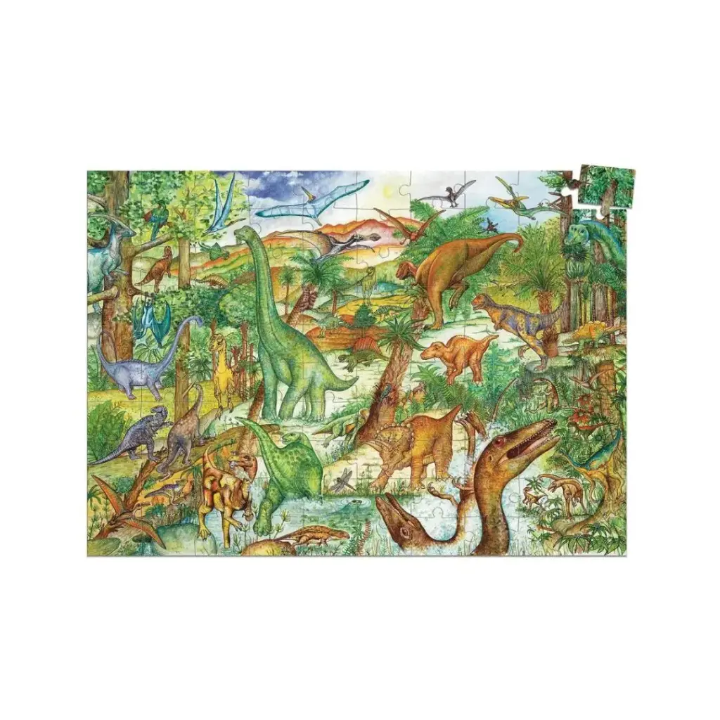 37424-Puzzle-Observacion-Dinosaurios-100-piezas-Djeco-Jugueteria-Mukkies-a.webp