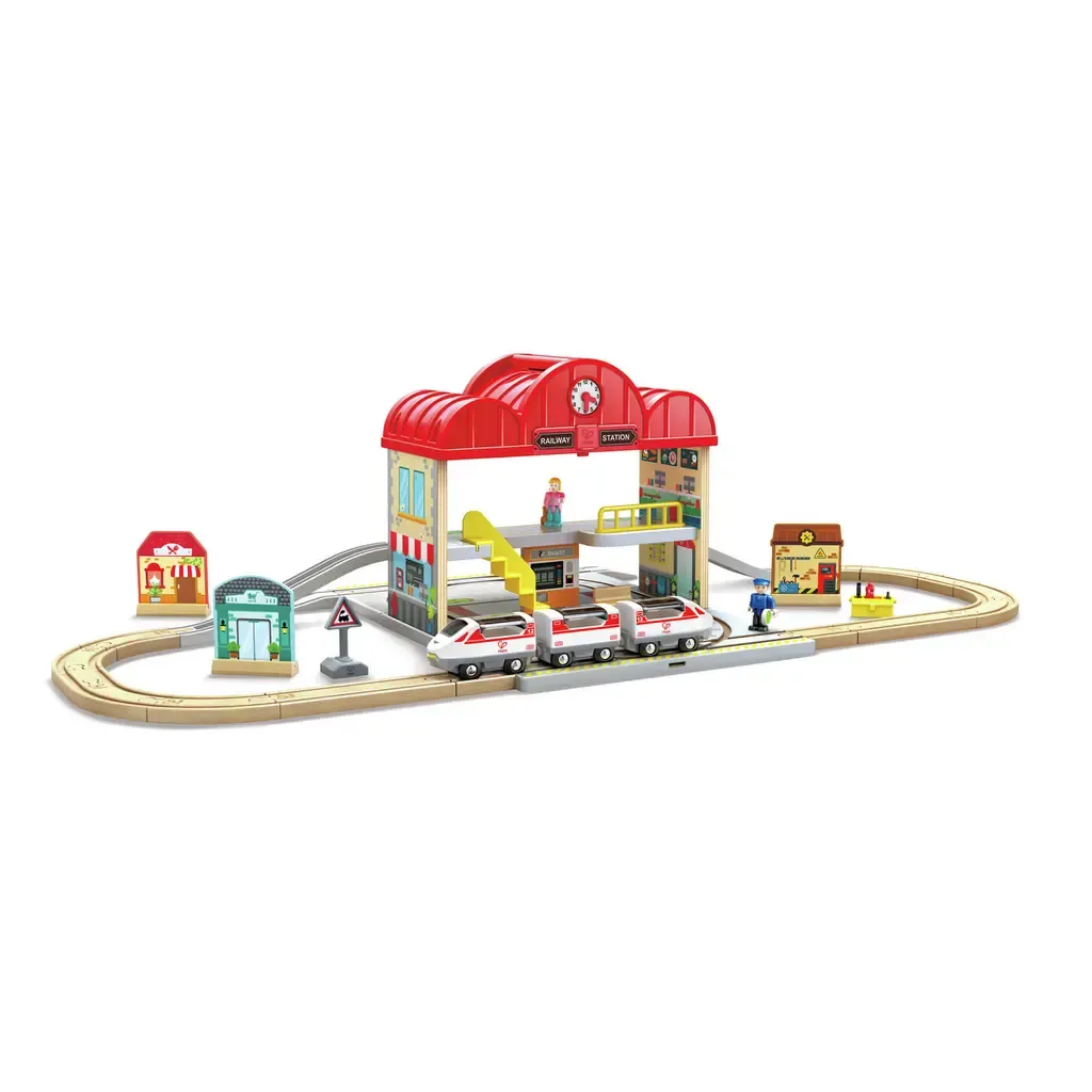 Set-de-Estación-de Tren-Portatil-Montada-Hape.webp