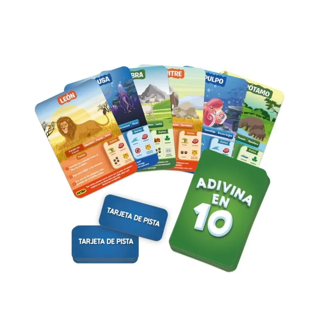 Juego de cartas-Adivina en 10 Mundo Animal-skillmatics-2 a 6 jugadores.webp