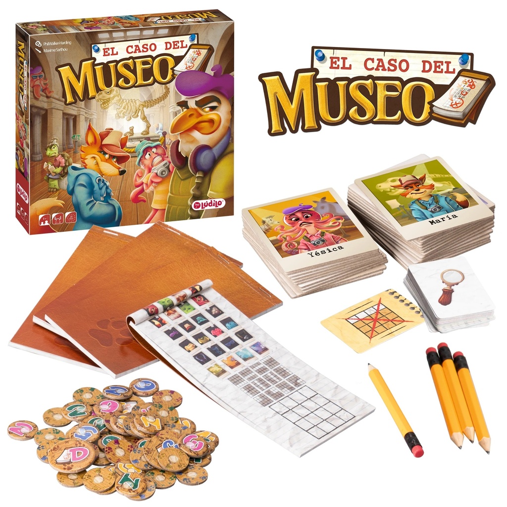 Ludilo - El Caso En El Museo  Juegos De Mesa Juegos Educativos