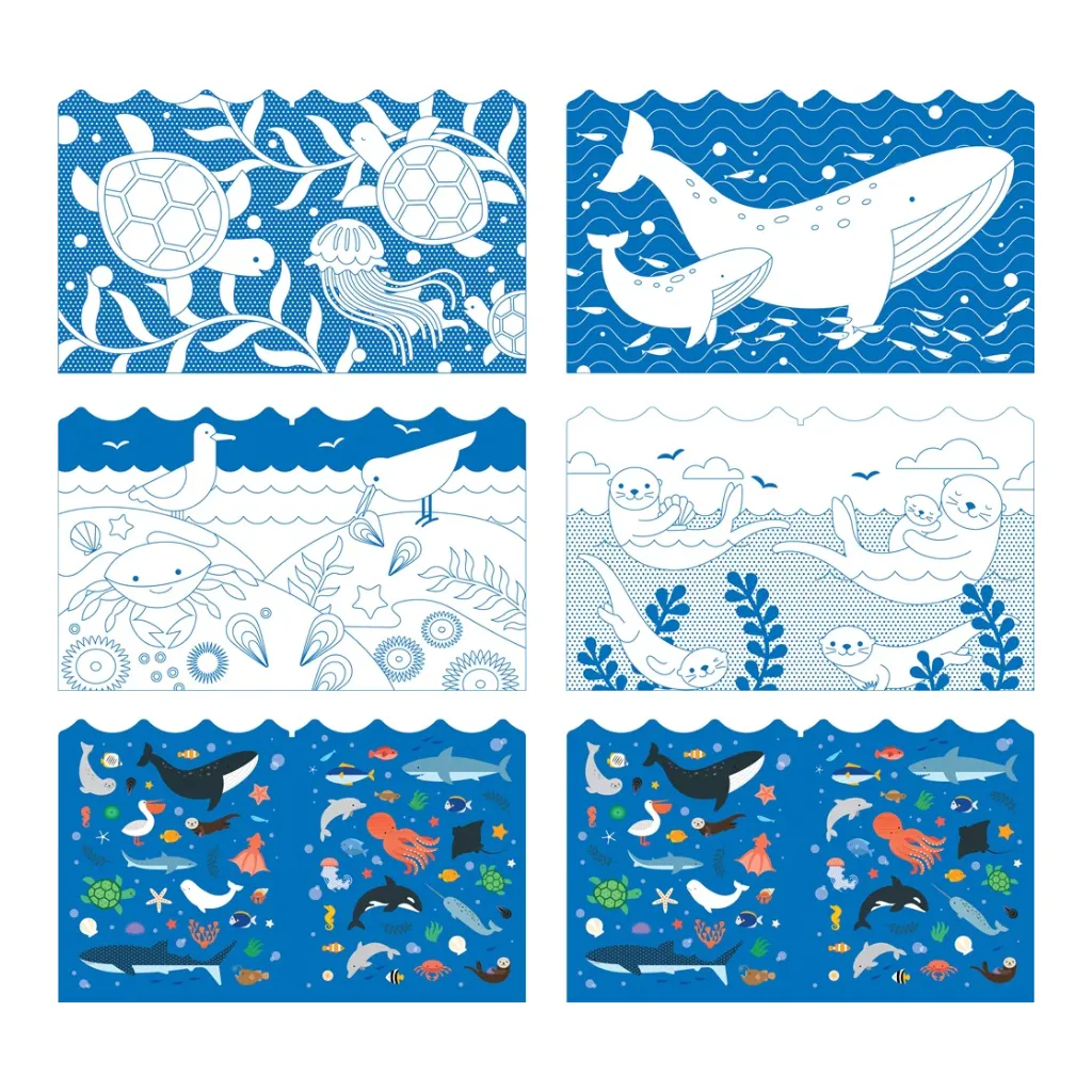 Componentes-Libro-colorear-con-adhesivos-Oceano-Petit-Collage-Papeleria-Lanzarote.webp