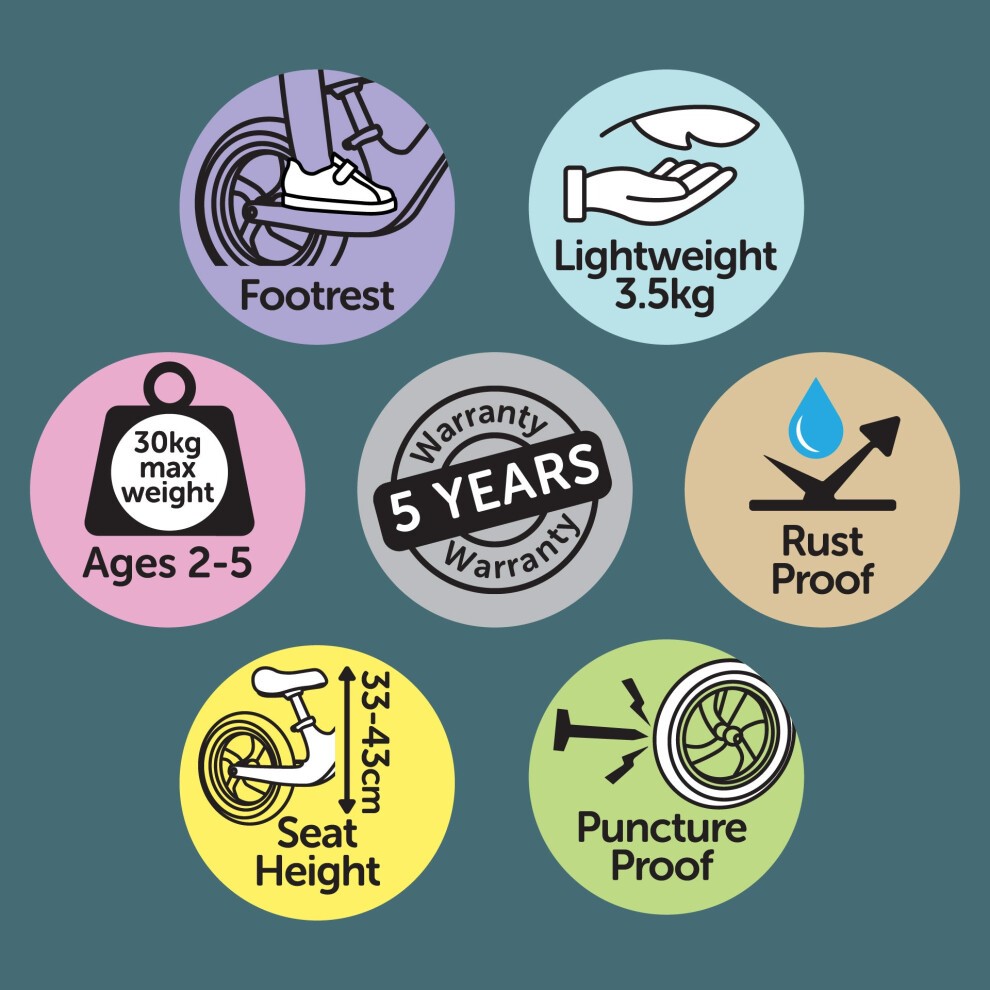 Tickit Bicicleta de equilibrio Whizz azul