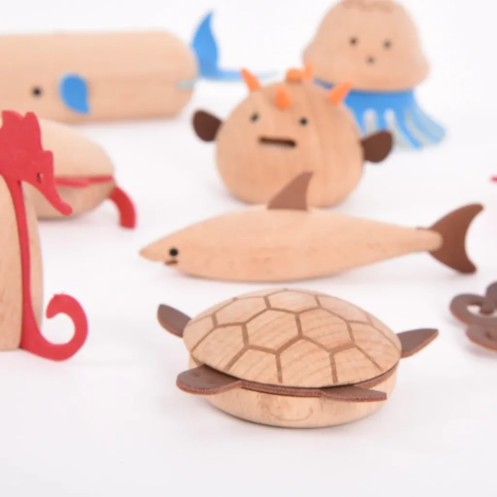 Detalles-Tickit-Criaturas-marinas-de-madera-10-piezas-Jugueteria-Mukkies.webp