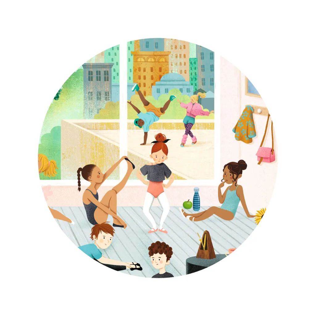 Detalle-Puzzle-Observación-La-escuela-de-baile-100-piezas-Mukkies-Jugueteria-Educativa.webp