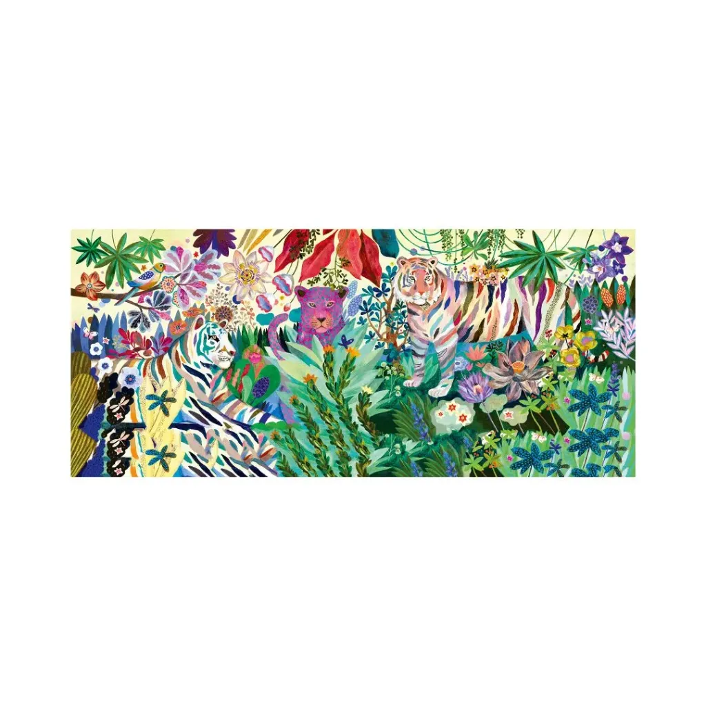 Puzzle-Galeria-Rainbow-Tigers-1000-piezas-Djeco-Tenerife.webp