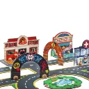 Detalles-Crazy-Motors-Puzzle-Pop-Up-City-Gigante-33-piezas-Djeco-Jugeteria-Las Palmas.webp