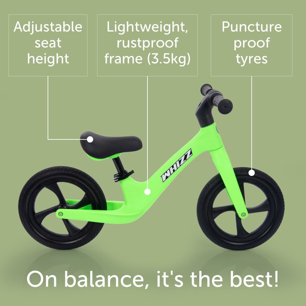 Tickit Bicicleta de equilibrio Whizz verde