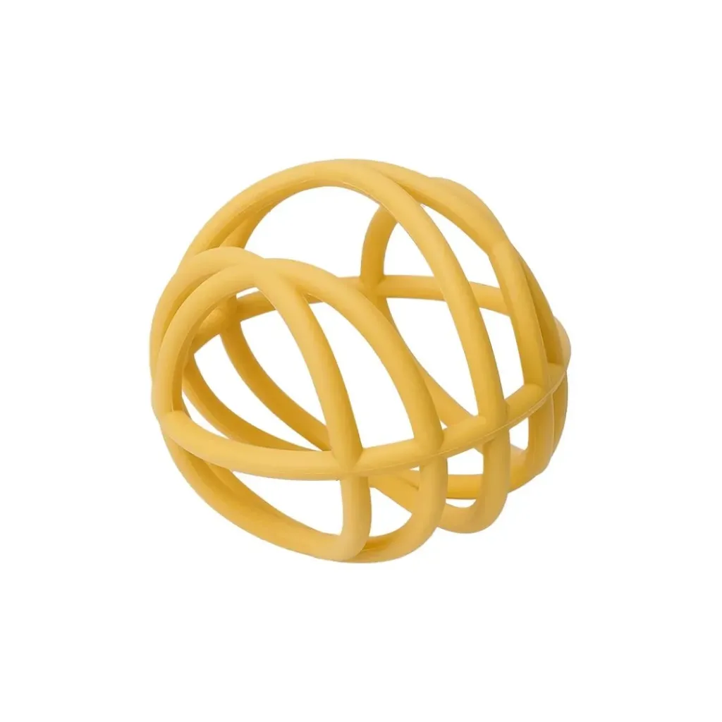 Pelota abierta de silicona alimentaria para bebés Space Venus-Weibo-Jugueteria Mukkies.webp