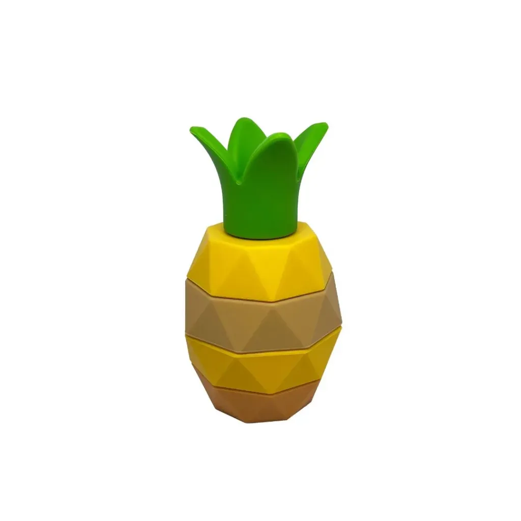 Juego apilable Piña en silicona alimentaria-Weibo-Jugueteria Mukkies.webp