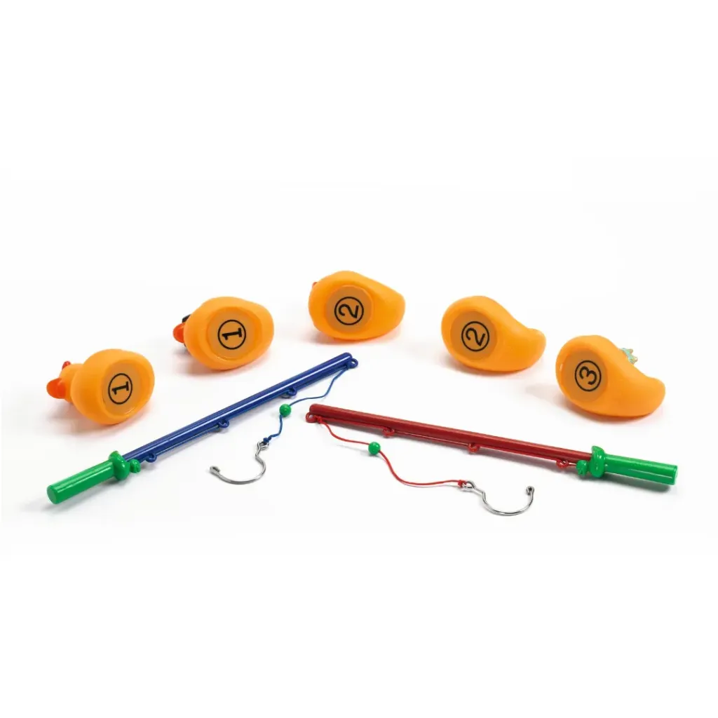 Detalle-Juego de Pesca-Patos de Goma Amarillos-Djeco-Jugueteria Educativa Mukkies.webp