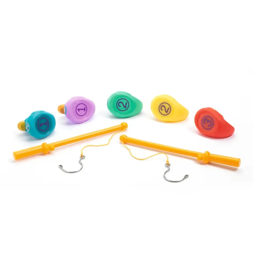 Detalle-Juego de Pesca-Patos de Goma Colores-Djeco-Jugueteria Educativa en Canarias.webp