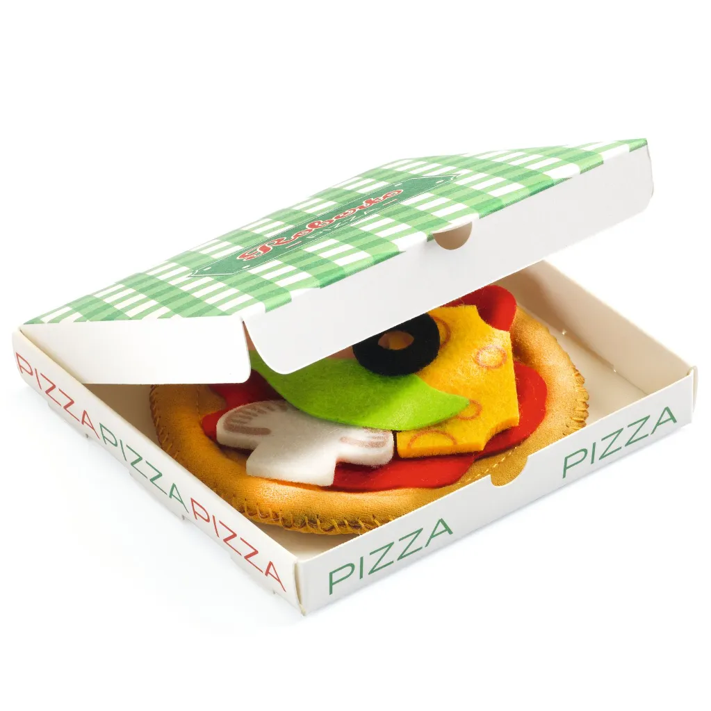 Juego de Imitación Roberto Caja de Pizza Abierta-Djeco-Jugueteria Mukkies Canarias.webp