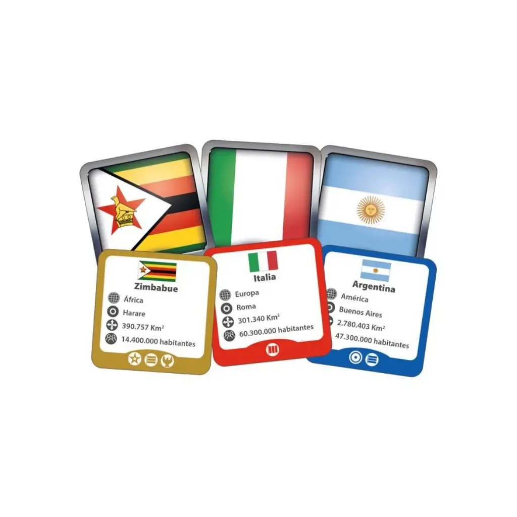 Cartas del juego Banderea-Ludilo-a partir de 6 años-2 a 10 jugadores.webp