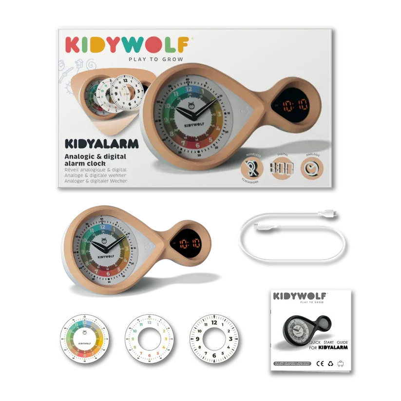 Componentes Reloj Despertador Bronce-Kidywolf-Especialmente diseñado para el aprendizaje.webp