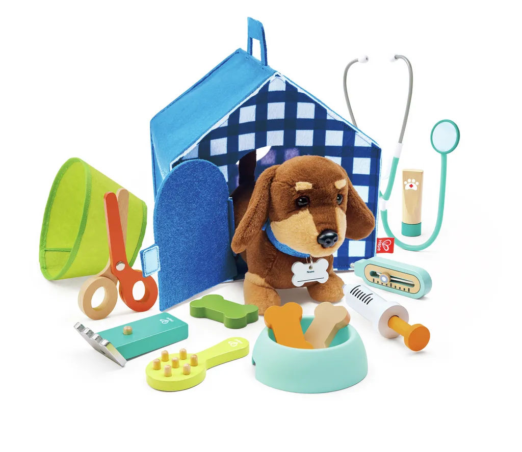 Set veterinario-Hape-juego simbolico a parti de los 3 años.webp