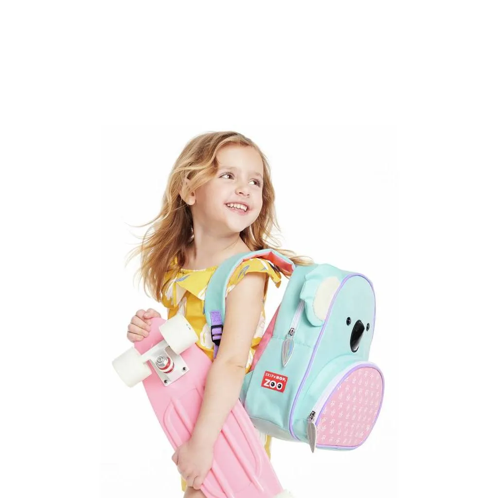 Niña +3 años con Mochila Zoo Koala-Skip Hop-ideal para primer infancia.webp