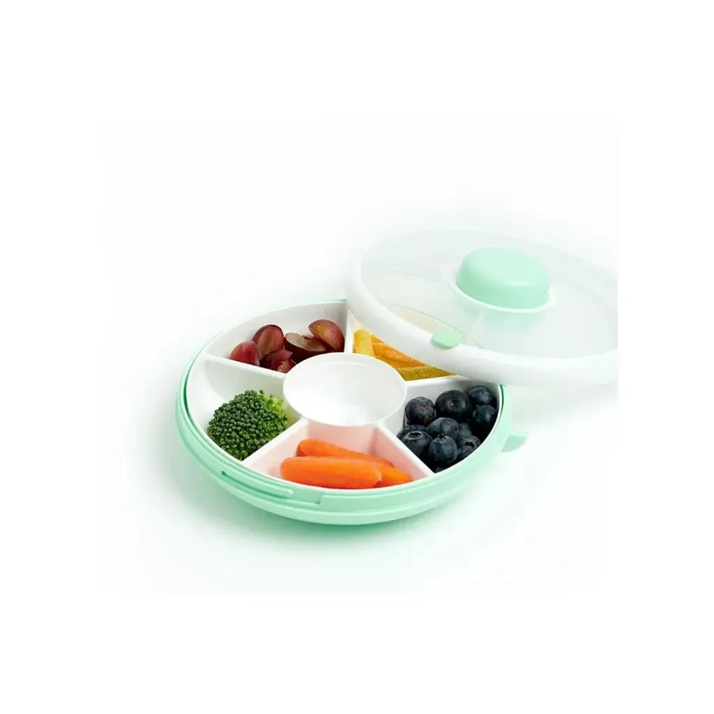 Snack Spinner Flip Mint Green abierto-GoBe-disponible en Lanzarote.webp