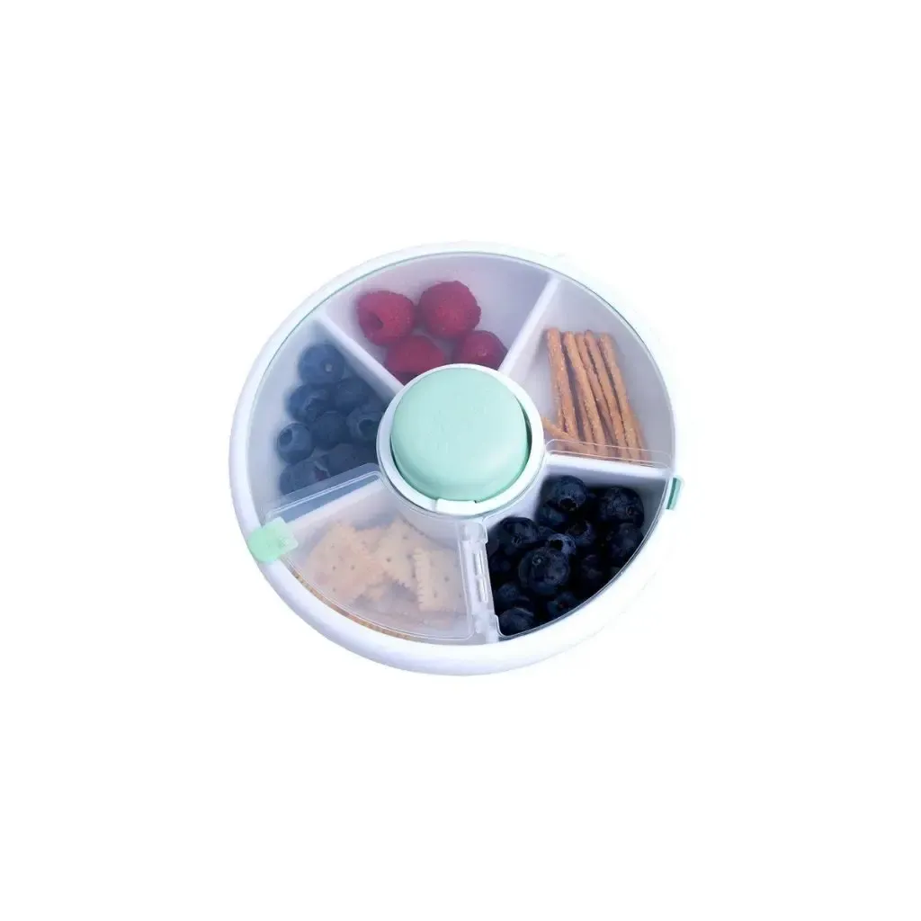 Snack Spinner Flip Mint Green cerrado-GoBe-disponible en Lanzarote.webp