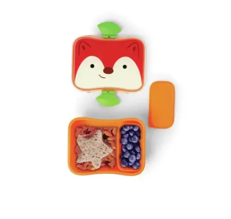 Tupper abierto para Comida-Zorro-Colección Zoo-Skip Hop-disponible en Lanzarote.webp