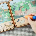 Libro Mágico con pincel dispensador de agua Animales de la Granja-Mieredu-disponible en Lanzarote.webp