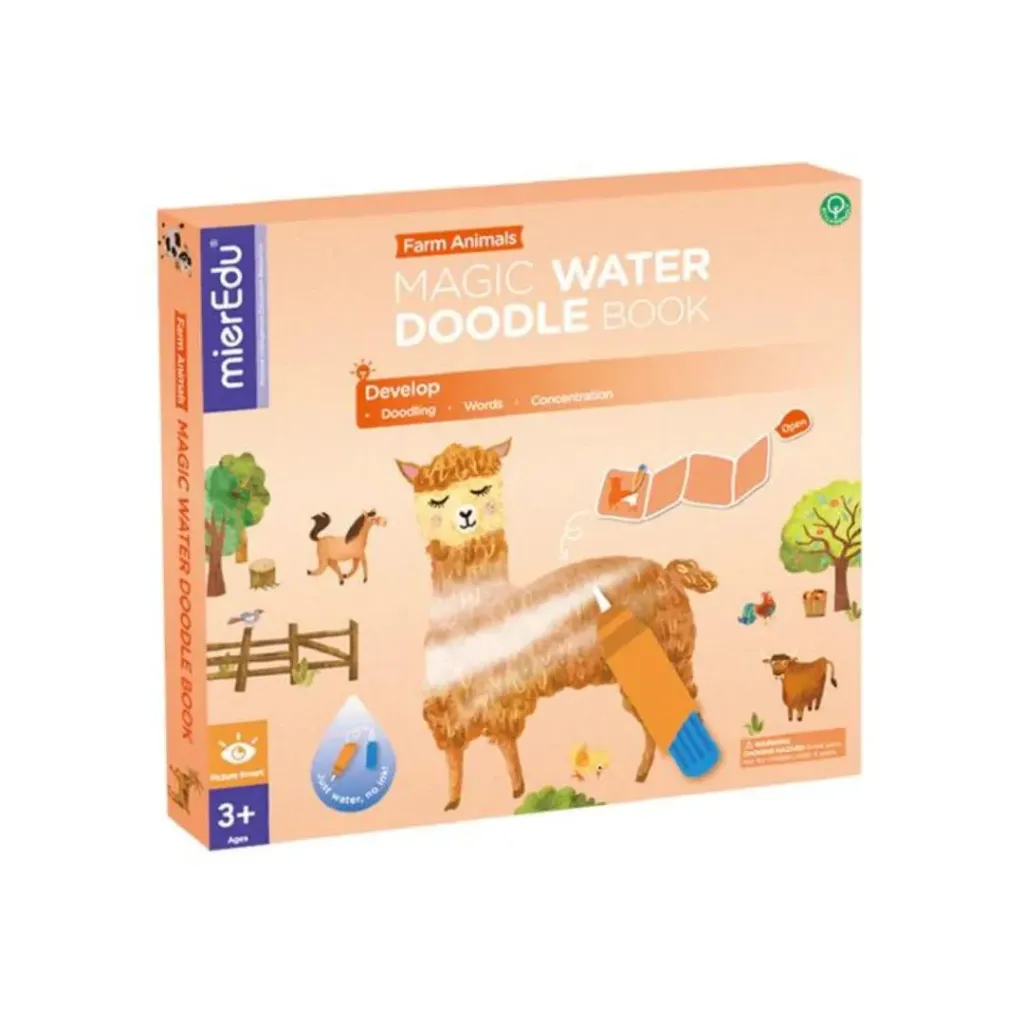 Caja Libro Mágico con agua Animales de la Granja-Mieredu.webp