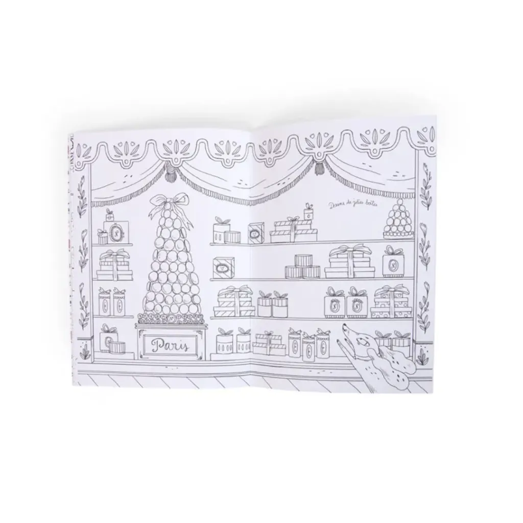 Detalles Cuaderno Para Colorear Las Parisinas-Moulin Roty-disponible en Lazarote.webp