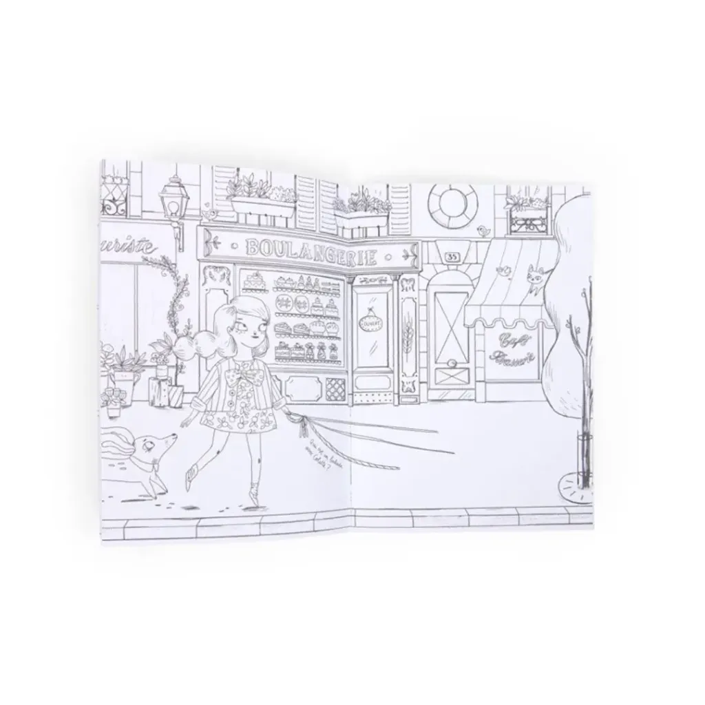Dibujos del Cuaderno Para Colorear Las Parisinas-Moulin Roty-perfecto a partir de los 6 años.webp