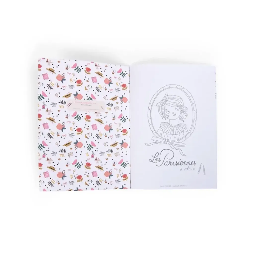 Cuaderno Para Colorear Las Parisinas-Moulin Roty-perfecto a partir de los 6 años.webp