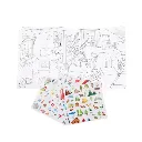 Componentes Cuaderno con pegatinas para Colorear El Explorador-Moulin Roty-ideal para usar con acuarelas o lapices acuarelables.webp