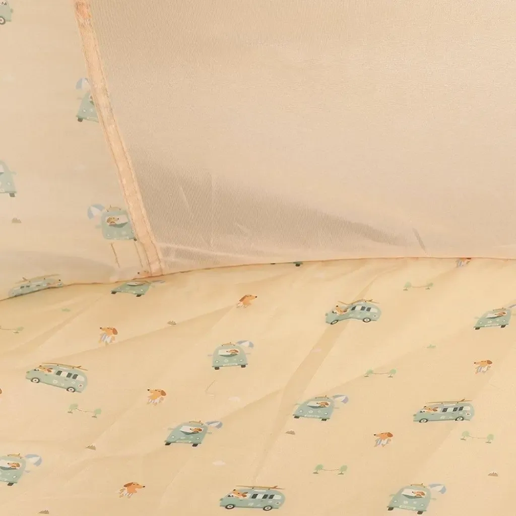 Detalle Carpa Pop Up con Protector Antimosquitos Surf Van Mini-Monnëka-disponible en Mukkies.webp