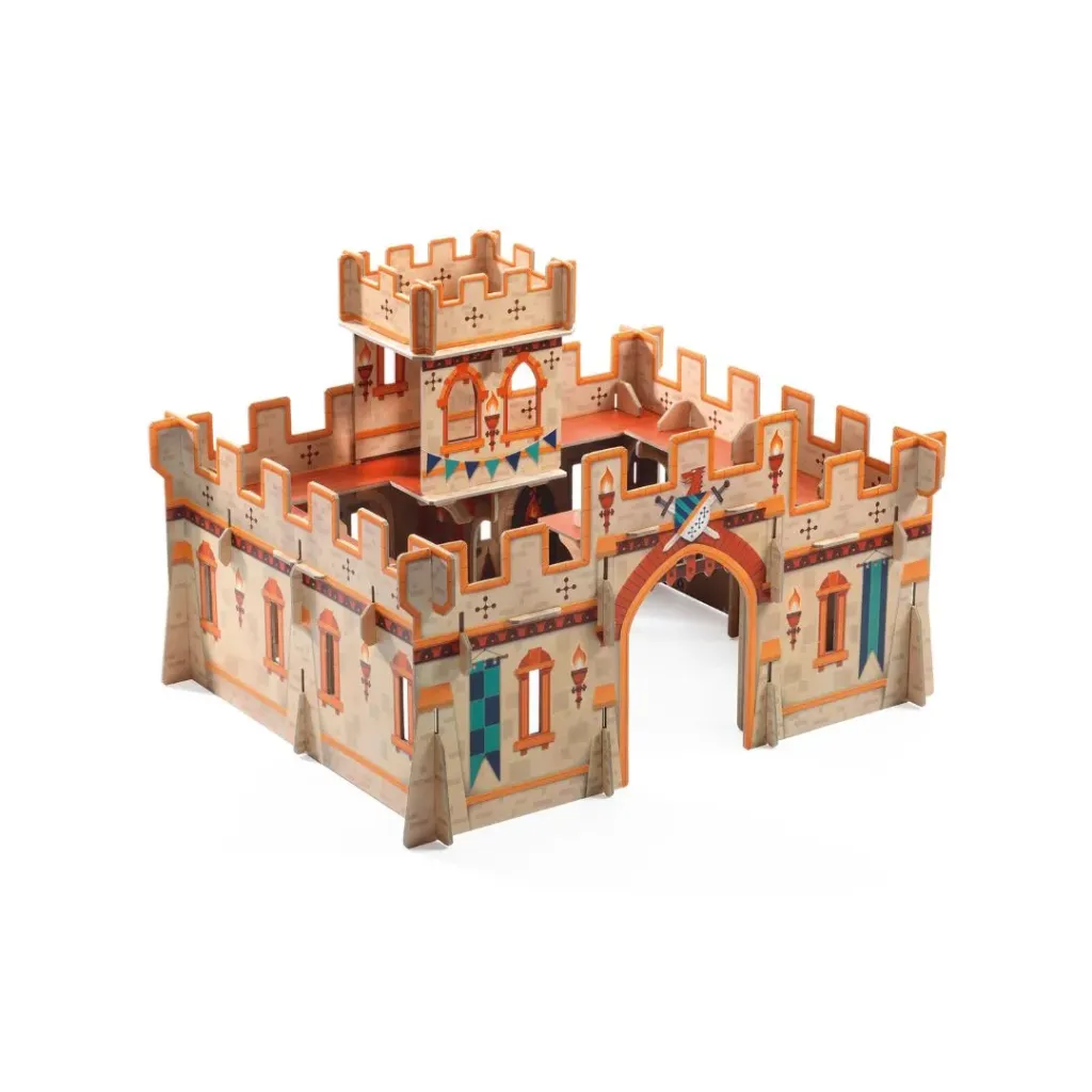 Puzzle 3D Pop to Play Castillo Medieval-Djeco-Jugueteria en Canarias.webp