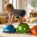 Niño pequeño jugando con Bilibo Midi-Moluk-Disponible en la mejor juguetería de Canarias.webp