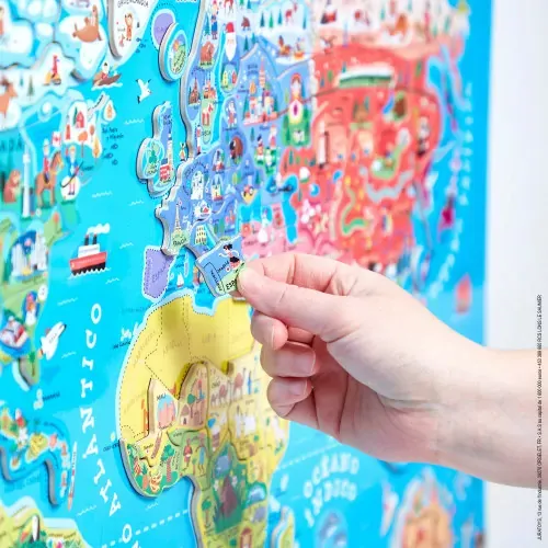 puzle-magnetico-atlas-mundial-en-espanol-92-piezas-madera-disponible en Juguetería Mukkies Lanzarote.webp