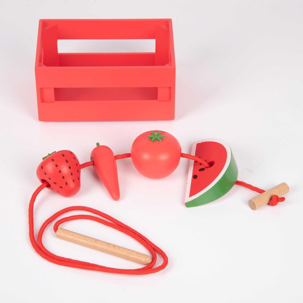 Tickit Conjunto 5 cajas madera frutas y verduras 