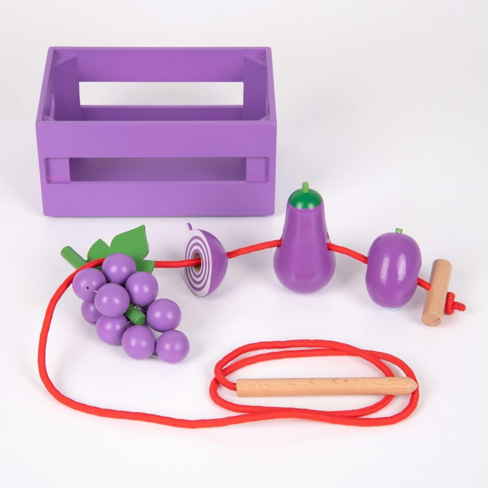 Tickit Conjunto 5 cajas madera frutas y verduras 