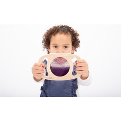 Tickit Panel de purpurina púrpura.