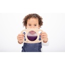 Tickit Panel de purpurina púrpura.