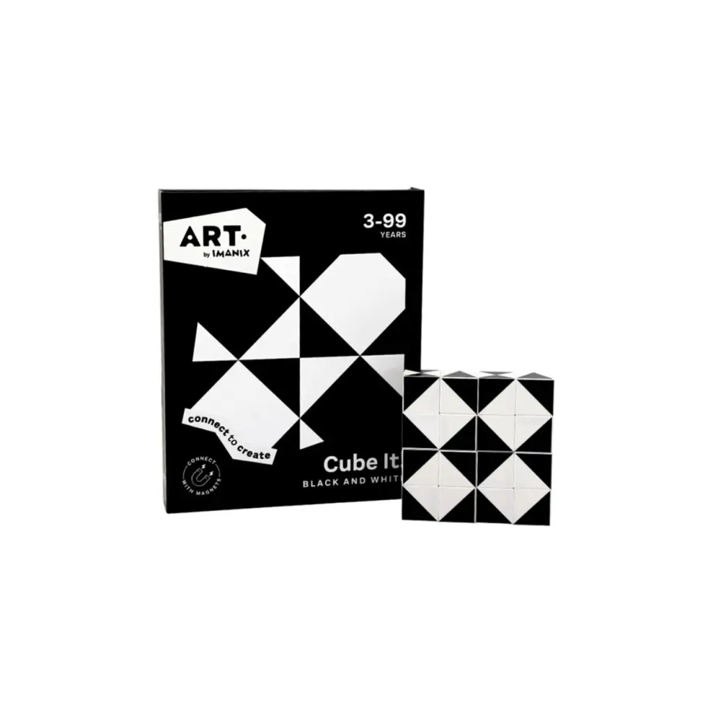 [350821] Imanix Cube It Black and white 16 piezas