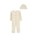 Mono y gorro de algodón, estampado - 12M