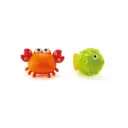 Baño pez y cangrejo