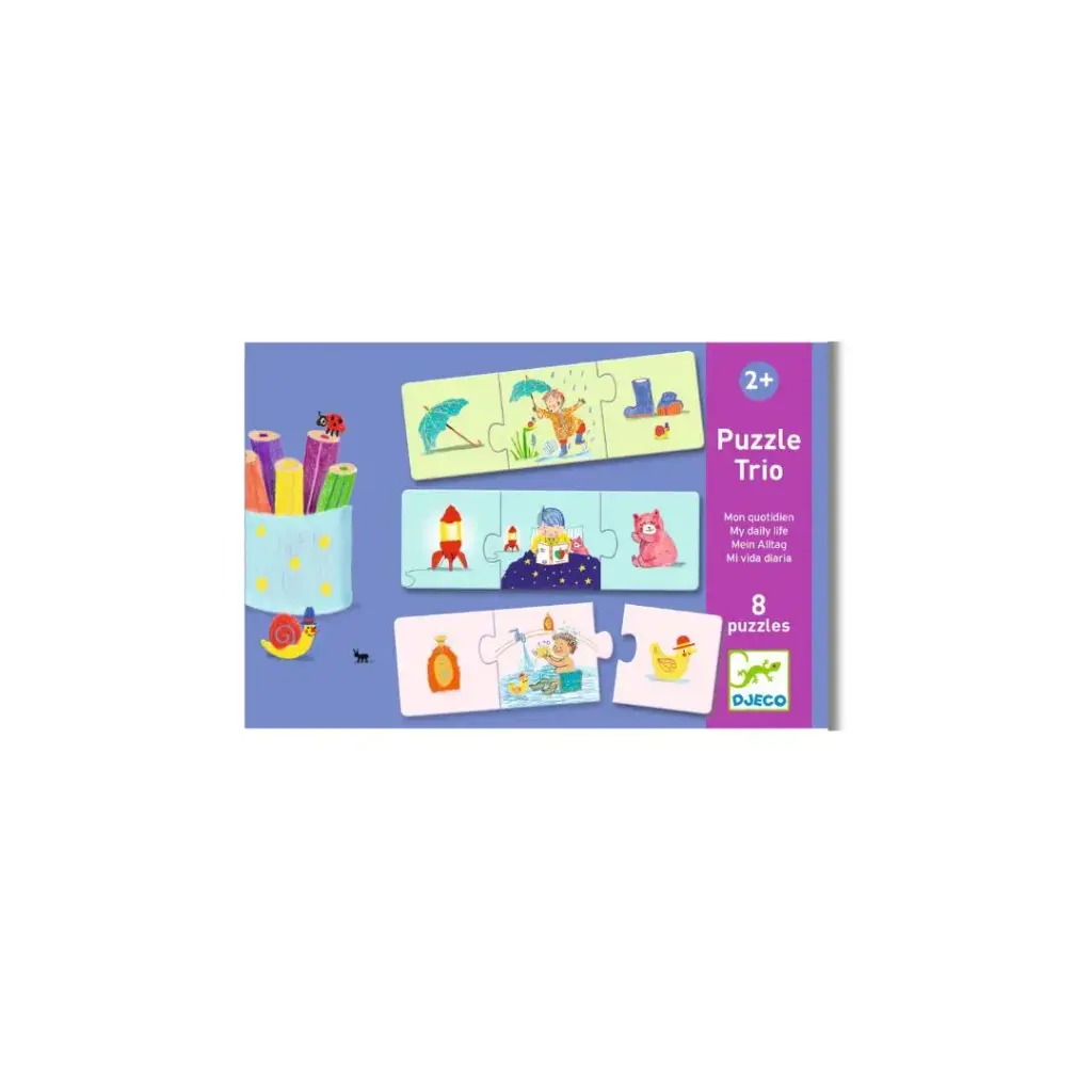 Educativos Puzzle Trío - Mi Vida Diaria
