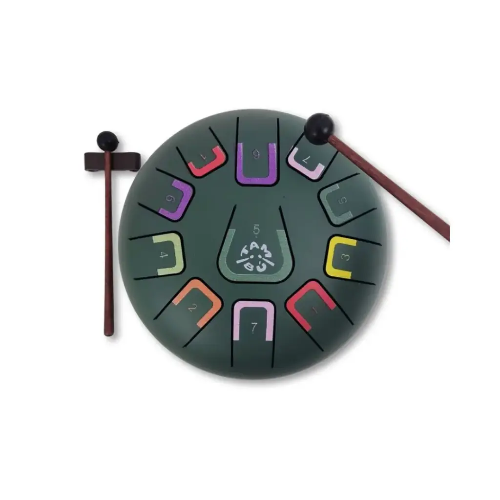 Tambú 8" 11 notas - Verde jungla mate