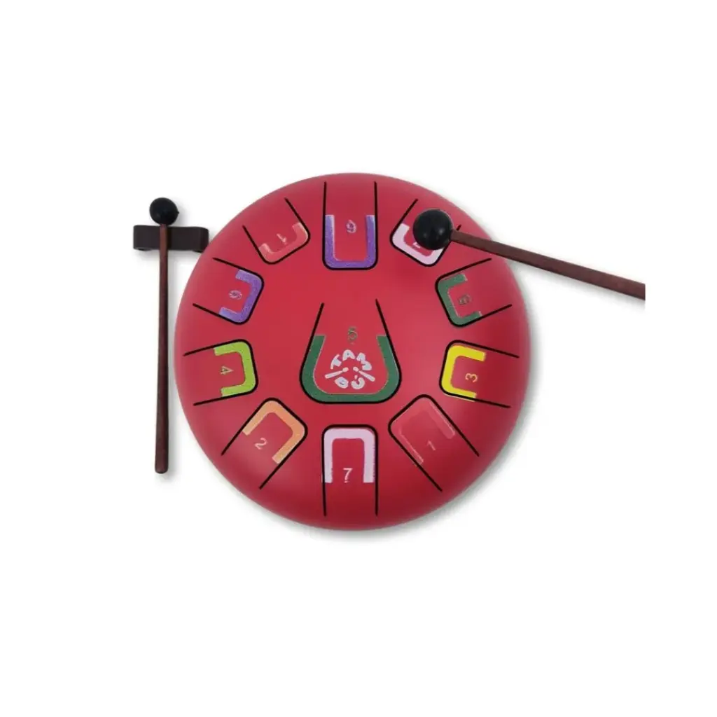 [JCTMB08R] Tambú 8" 11 notas - Rojo mate