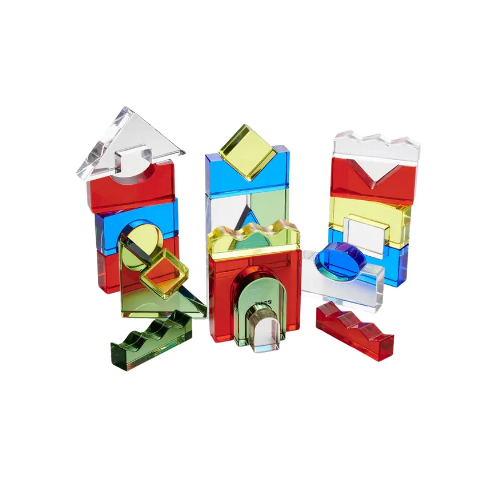 [63072606] Tickit Conjunto de bloques de cristal de colores 4