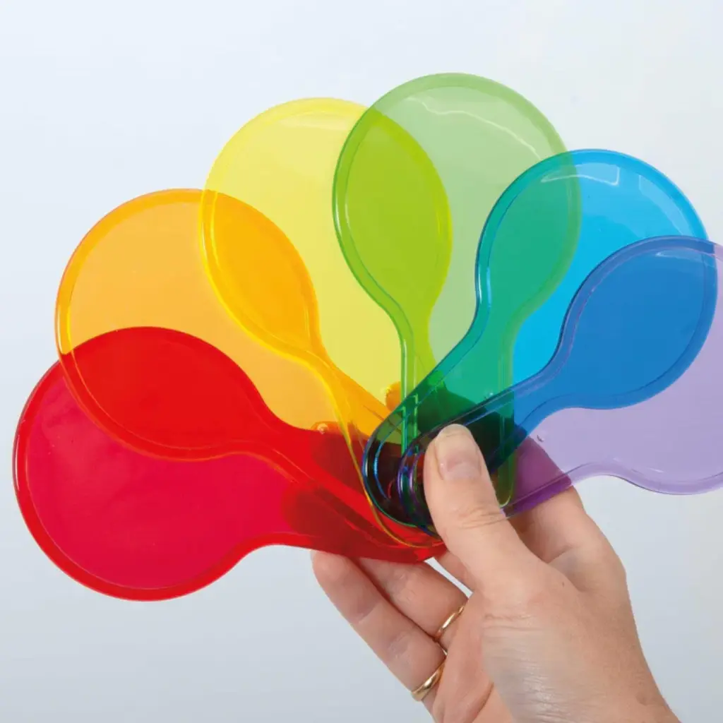 Tickit Conjunto 6 palas de colores traslúcidos