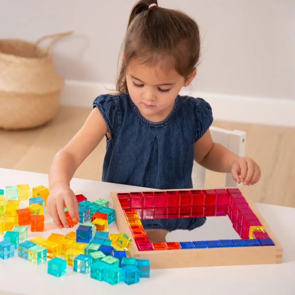 Tickit Conjunto 100 gemas de color con bandeja
