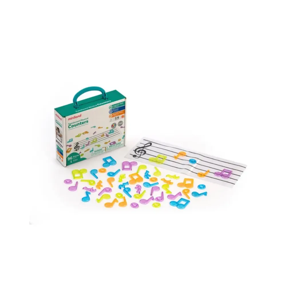 [MLAND79010] Juego Musical - Notas Traslucidas 