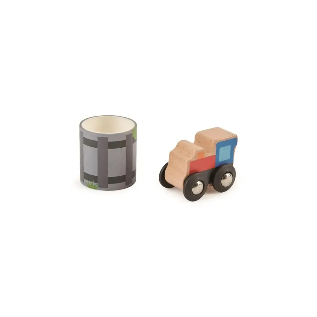 Tren de madera con Vía