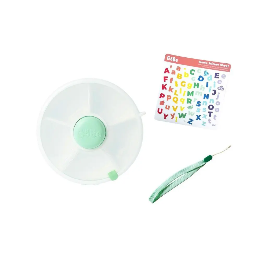 [TU93382] Caja Almuerzo Snack Spinner Flip - Mint Green